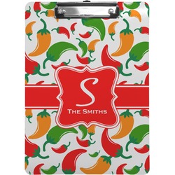 Colored Peppers Clipboard (Letter Size) (Personalized)