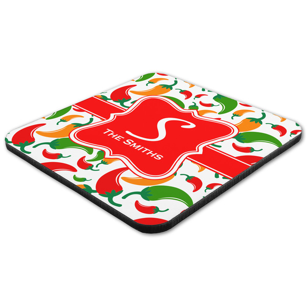 Colored Peppers Coaster Set - FLAT (one)