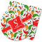 Colored Peppers Rubber Backed Coaster (Personalized)