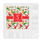 Colored Peppers Embossed Decorative Napkins (Personalized)