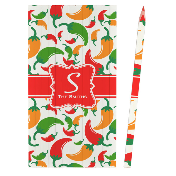 Colored Peppers Colored Pencils - Front View