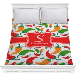 Colored Peppers Comforter - Full / Queen (Personalized)