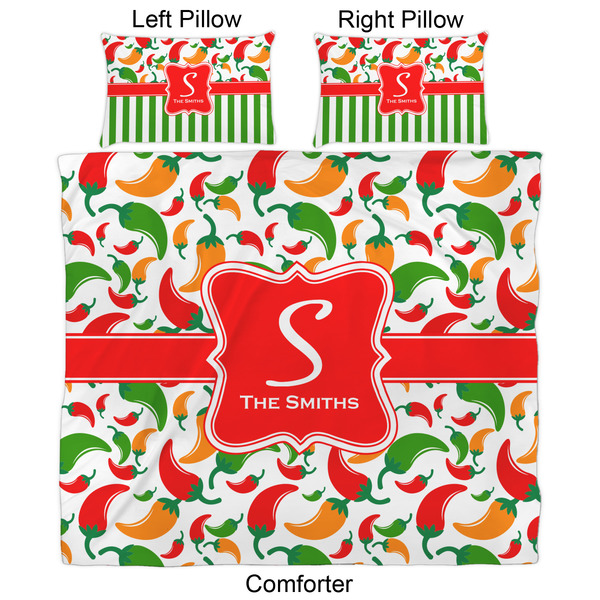 Colored Peppers Comforter Set - King - Approval
