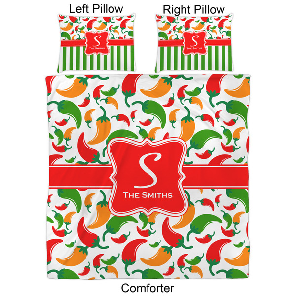 Colored Peppers Comforter Set - Queen - Approval