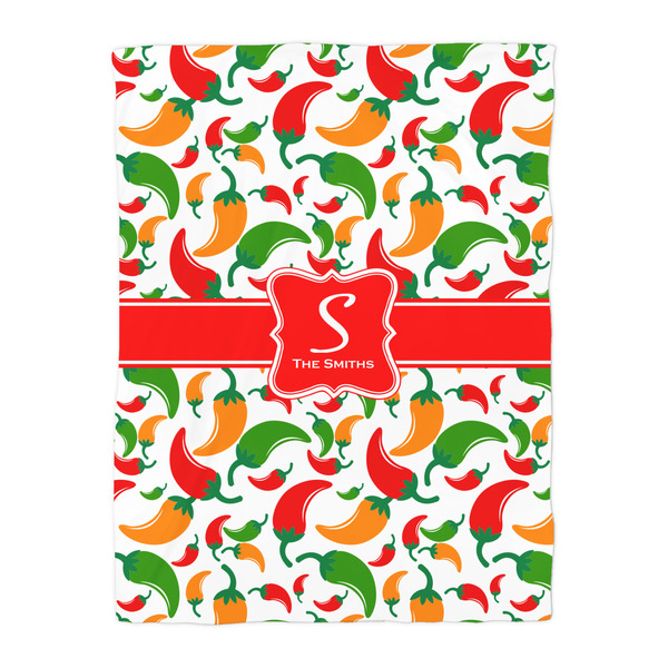 Colored Peppers Comforter - Twin - Front