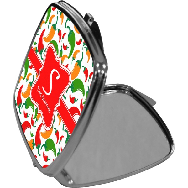 Colored Peppers Compact Mirror (Side View)