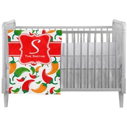 Colored Peppers Crib Comforter / Quilt (Personalized)