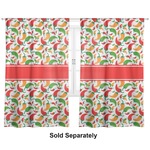Colored Peppers Curtain Panel - Custom Size