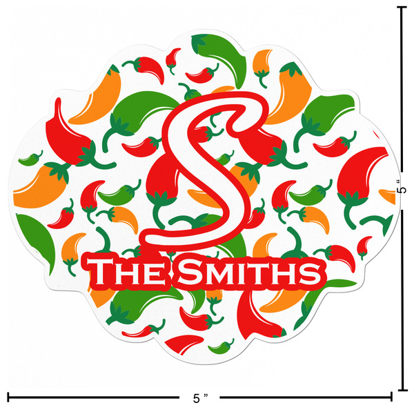 Colored Peppers Custom Shape Iron On Patches - L - APPROVAL