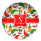 Colored Peppers Microwave Safe Plastic Plate - Composite Polymer (Personalized)