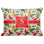 Colored Peppers Decorative Baby Pillowcase - 16"x12" w/ Name and Initial