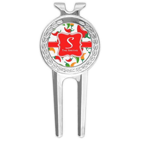 Custom Colored Peppers Golf Divot Tool & Ball Marker (Personalized)