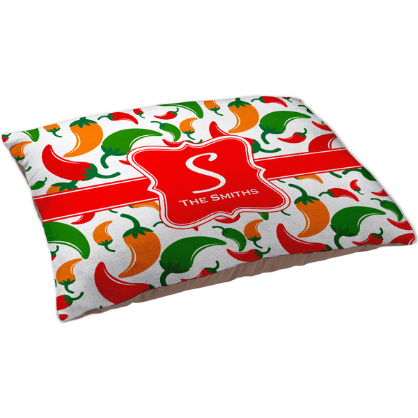 Colored Peppers Dog Bed - Large