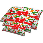 Colored Peppers Dog Bed w/ Name and Initial