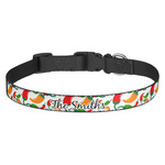 Colored Peppers Dog Collar - Medium (Personalized)