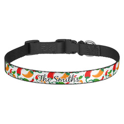 Colored Peppers Dog Collar (Personalized)