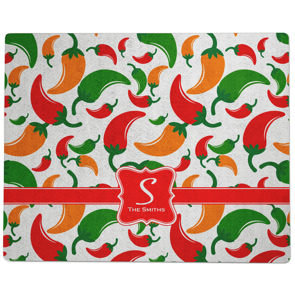 Colored Peppers Dog Food Mat - Large without Bowls