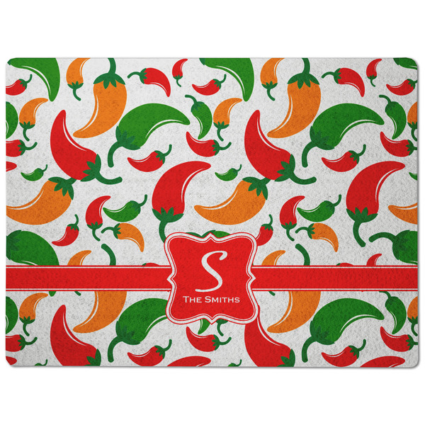 Colored Peppers Dog Food Mat - Medium without bowls