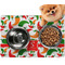 Colored Peppers Dog Food Mat - Small w/ Name and Initial