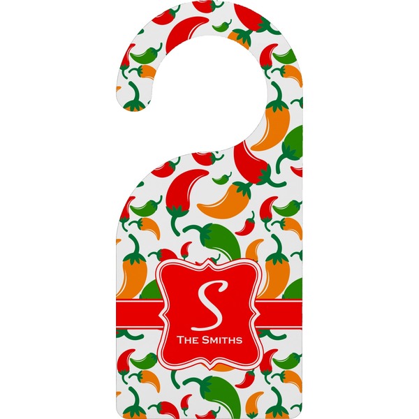 Custom Colored Peppers Door Hanger (Personalized)