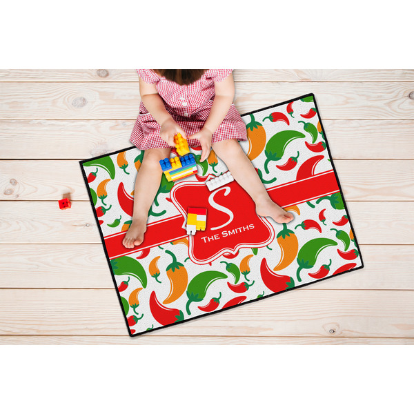 Colored Peppers Door Mats - LIFESTYLE kid