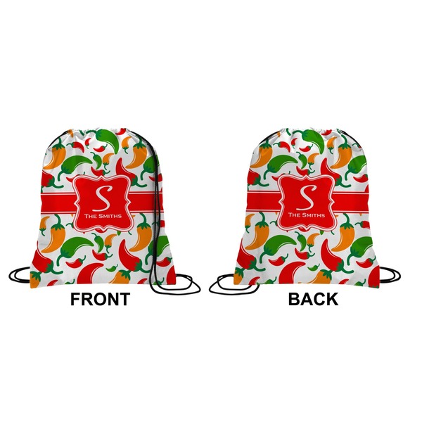 Colored Peppers Drawstring Backpack