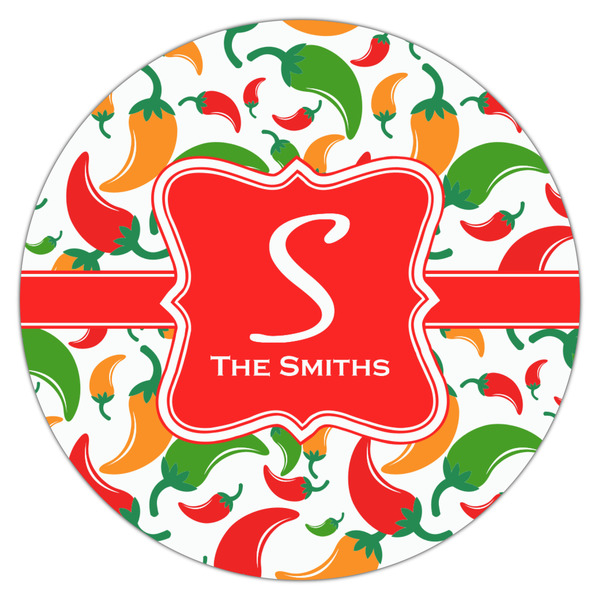 Colored Peppers Drink Topper - Large - Single