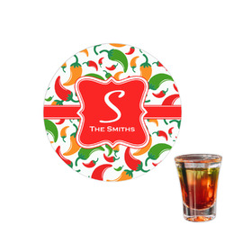 Colored Peppers Printed Drink Topper - 1.5" (Personalized)