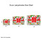 Colored Peppers Drum Lampshades - Sizing Chart