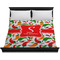 Colored Peppers Duvet Cover - King - On Bed - No Prop