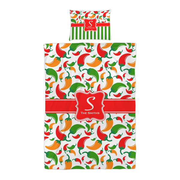 Colored Peppers Duvet Cover Set - Twin XL - Alt Approval