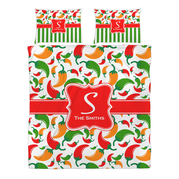 Colored Peppers Duvet cover Set - Queen - Alt Approval