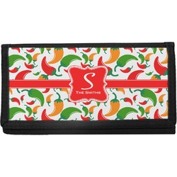 Colored Peppers Canvas Checkbook Cover (Personalized)