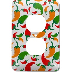 Colored Peppers Electric Outlet Plate (Personalized)