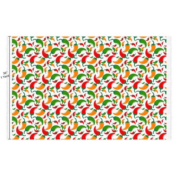 Colored Peppers Fabric Full Yard