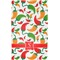 Colored Peppers Finger Tip Towel - Full View