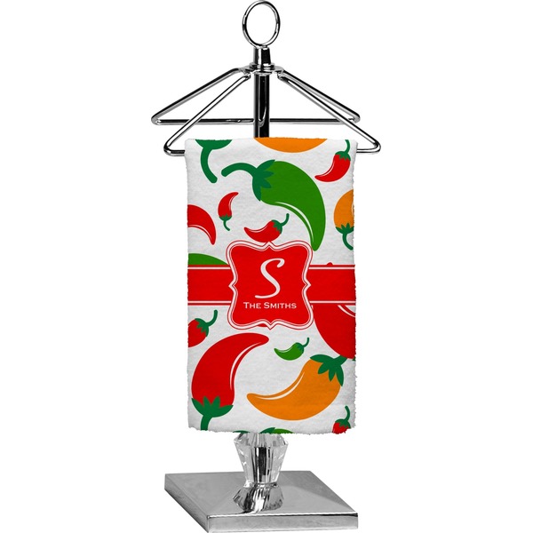Custom Colored Peppers Finger Tip Towel - Full Print (Personalized)