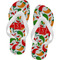 Colored Peppers Flip Flops