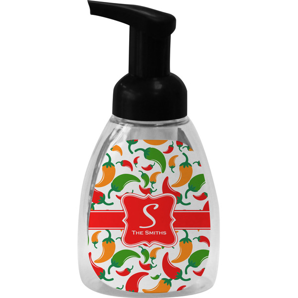Colored Peppers Foam Soap Bottle