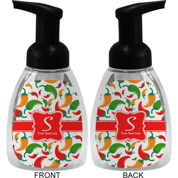 Colored Peppers Foam Soap Bottle (Front & Back)
