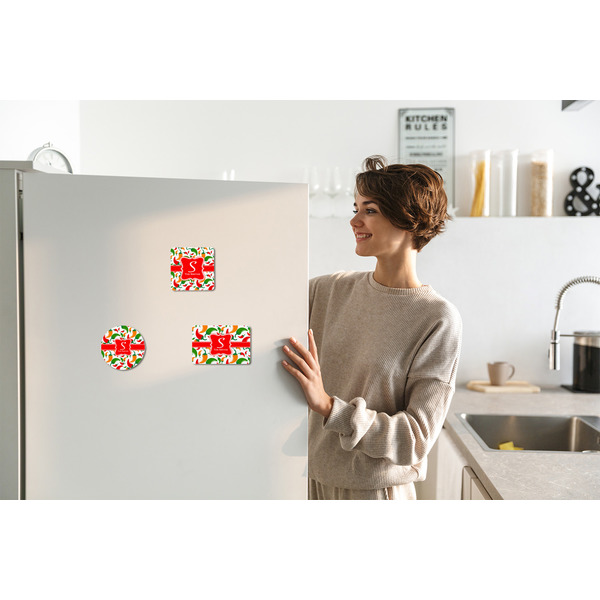 Colored Peppers Fridge Magnets - LIFESTYLE (all)