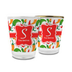 Colored Peppers Glass Shot Glass - 1.5 oz (Personalized)