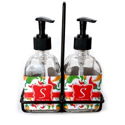 Colored Peppers Glass Soap & Lotion Bottles (Personalized)