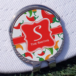 Colored Peppers Golf Ball Marker - Hat Clip