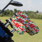 Colored Peppers Golf Club Cover - Set of 9 - On Clubs