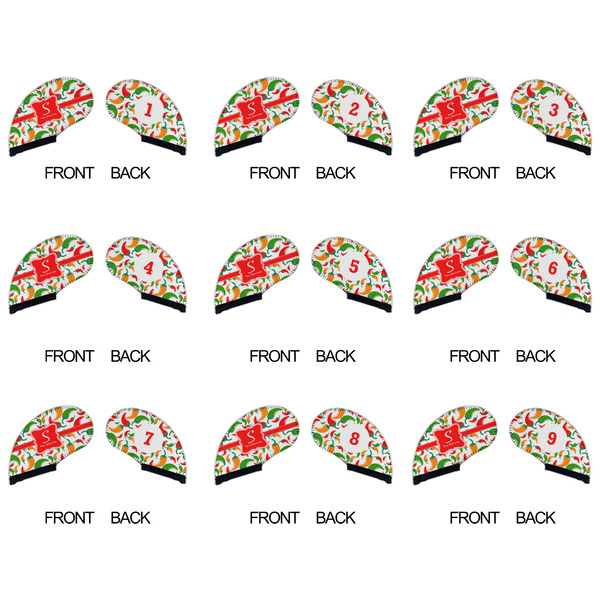 Colored Peppers Golf Club Covers - APPROVAL (set of 9)