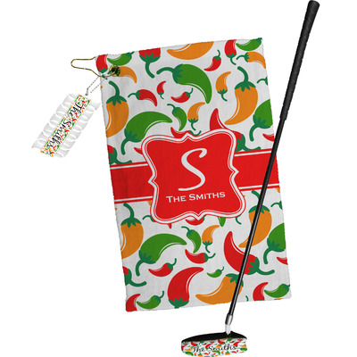 Colored Peppers Golf Towel Gift Set (Personalized)