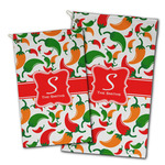 Colored Peppers Golf Towel - Full Print w/ Name and Initial
