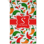 Colored Peppers Golf Towel - Poly-Cotton Blend - Small w/ Name and Initial