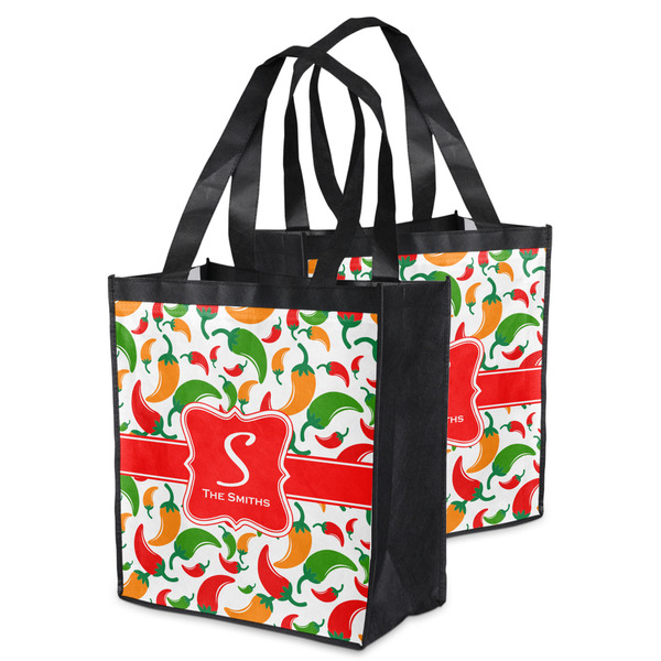 Colored Peppers Grocery Bag - MAIN